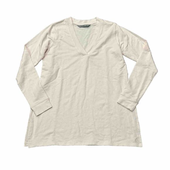 Tasc Performance Shirt Womens Small Organic Cotton Bamboo Stretch Peach Tunic - Picture 1 of 5